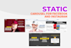 design banner, carousel for facebook, instagram and linkedin