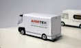 make a papercraft electric delivery car van with your logo