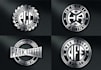 design a stunning metallic badge logo or emblem with 3d effects