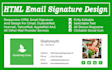 create clickable HTML email signature