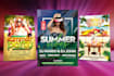design seasonal party flyers