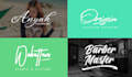 do unique stylish signature logo design