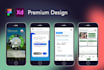 design modern and professional UI app