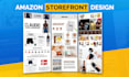 create amazon storefront design, amazon store or brand store