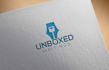 make negative space minimalist flat logo