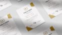 design a professional branded certificate, award template