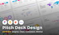 design presentation pitch in figma, PPT, google slides, canva