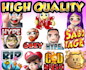 create twitch emotes in high quality for your subs