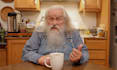 be your spokesperson as elmer, drinking coffee