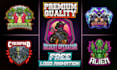 design sports logo for gaming esports team, twitch youtube