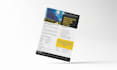 design a clean, creative flyer, trifold brochure