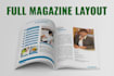create an elegant magazine cover, layout and ad design