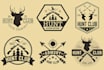 design vintage, salon and badge barbar logo design