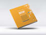 create your square 2d book to 10 3d  mockup