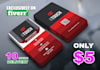design professional business card print ready with 2 concept