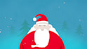 create a funny santa on deer merry christmas video