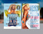 create vibrant summer flyer design, beach party, BBQ, pool party