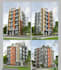 design modern apartment plan, residential building,rendering