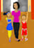 draw colorful african american style illustrations
