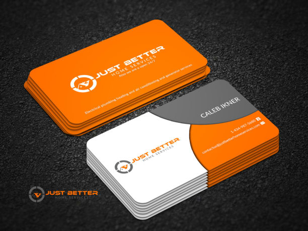 Business card design professional unique two sided