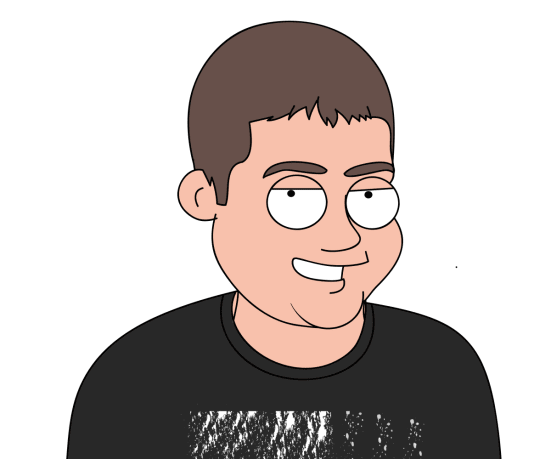 Draw you as a funny guy style cartoon portrait by Graphichunk