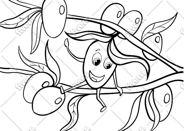 Draw a coloring book page for children by Wowyellow