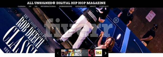 Promote your mixtape, album or single on blog frontpage by Dynastyfuller