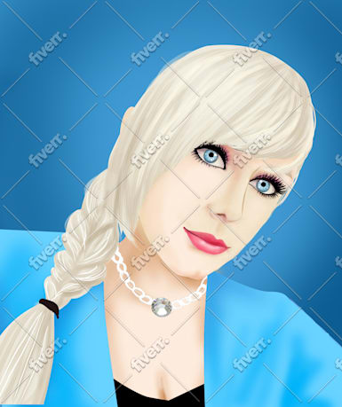 Draw you in very cute and lovely disney princess by Virtues