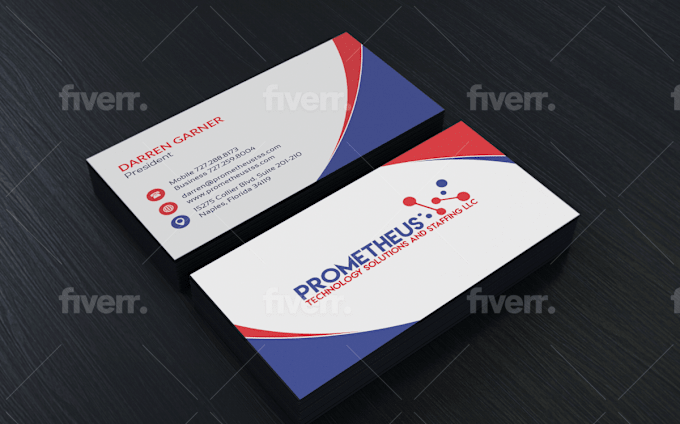 design outstanding 2 sided business card | Fiverr