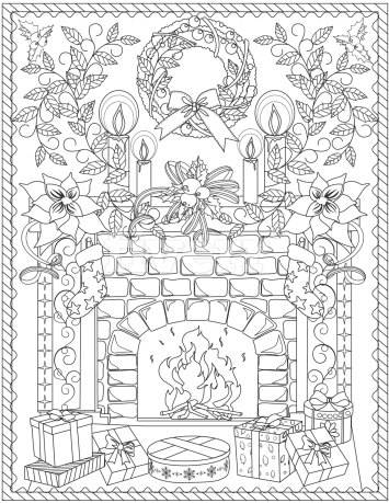 Make black and white coloring book page by Camelia1977