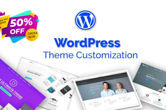 I will develop or customize a wordpress theme