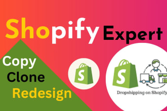 I will be your shopify expert to develop shopify store