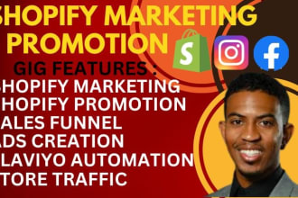 I will do shopify store promotion,shopify marketing, SEO,gmc, gtin, klaviyo email flows