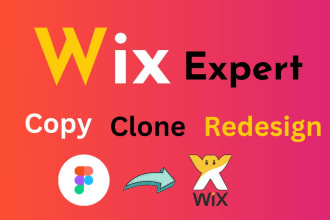 I will design figma to wix,wix website and wix ecommerce store
