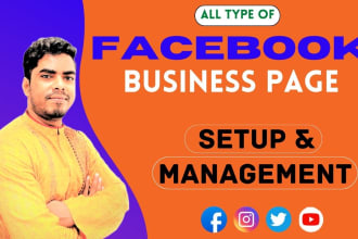 I will create and manage your facebook business page