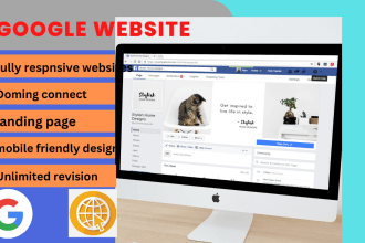 I well create professional bossiness website using google sites