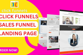 I will click funnel expert, click funnel, clickfunnel sales funnel landing page