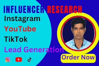 I will collect youtube influencer email leads for your niche