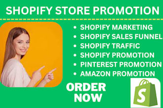 I will promote your shopify marketing, shopify store, sales funnel, and amazon website