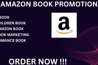 I will do organic amazon book promotion kindle book and custom book promotion