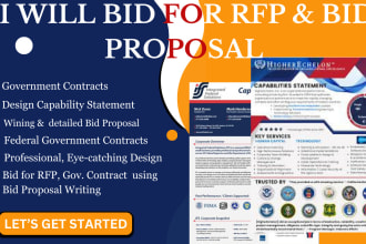 bid for rfp bid proposal writing government contract capability statement rfp