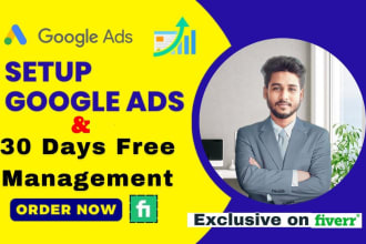 I will google ads adwords ppc campaign setup and optimize
