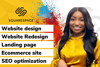 I will squarespace website design, squarespace design, squarespace website, squarespace