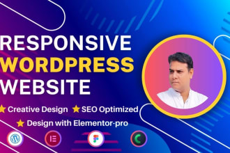 I will build a responsive wordpress website with elementor pro and crocoblock