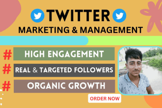 I will promote your business worldwide by twitter marketing