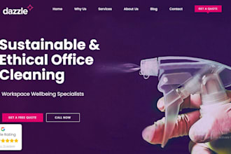 design house, office cleaning website, janitorial service website, bookingkoala