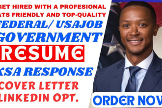 I will craft federal, usajobs, executive, government, resume and resume writing