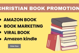 I will do christian book promotion, and religious book marketing
