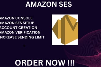 I will create amazon ses and increase sending limit