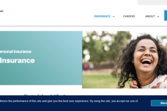 design life insurance website insurance landing page that generates leads